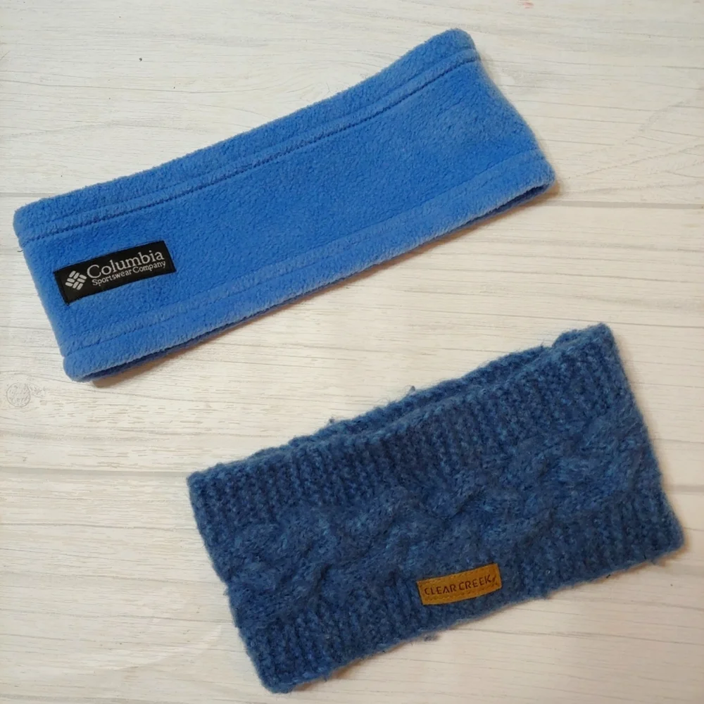 Lot Of Two Headbands, Columbia/Clear Creek, Blue